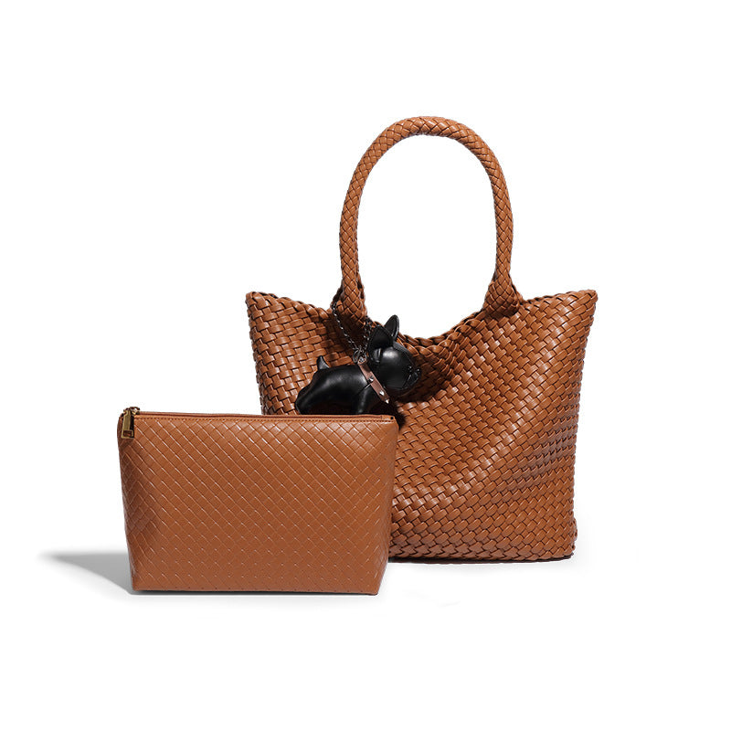 Women's Hand-woven Large Capacity Totes Summer Fashion Shoulder Bags