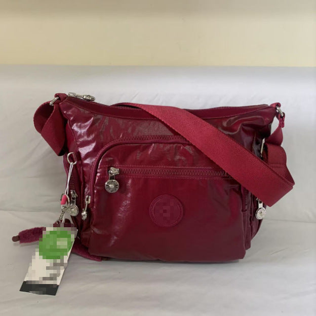 Spring Monkey Mesh Purple Series Nylon Crossbody Bags