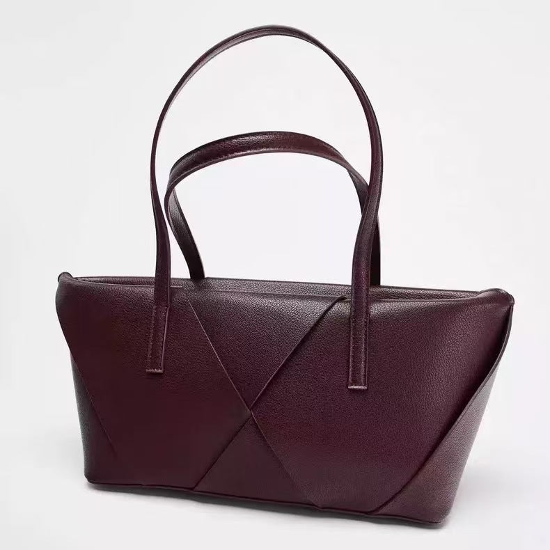 Versatile Niche Simple Textured Fashion Hand-held Bags