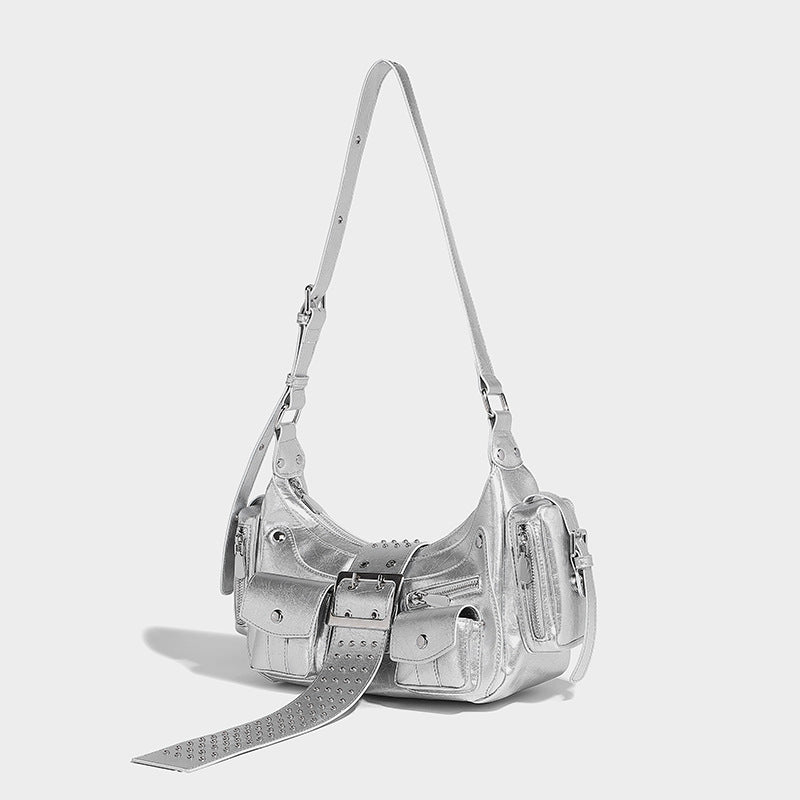 Trendy Underarm Motorcycle Niche Punk Hot Shoulder Bags