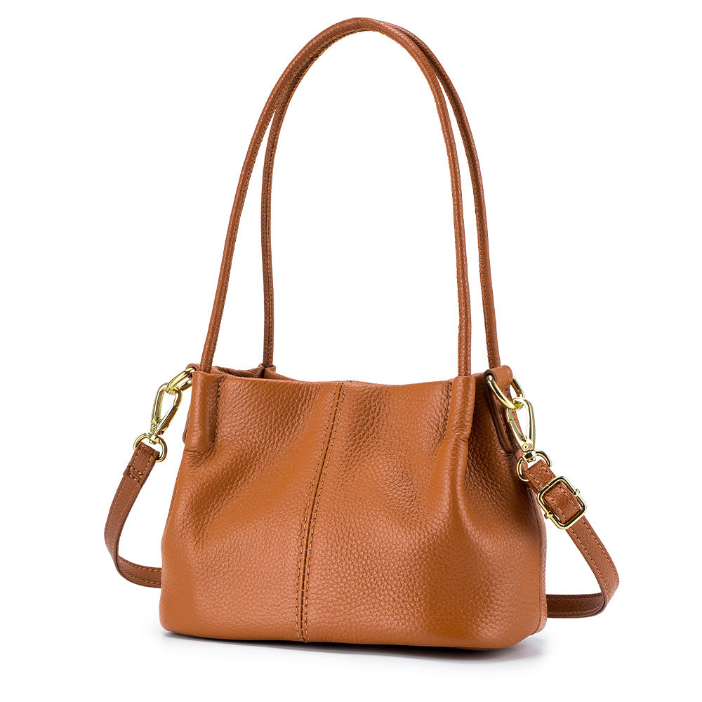 Women's Fashion Portable Genuine Leather Design Large Crossbody Bags