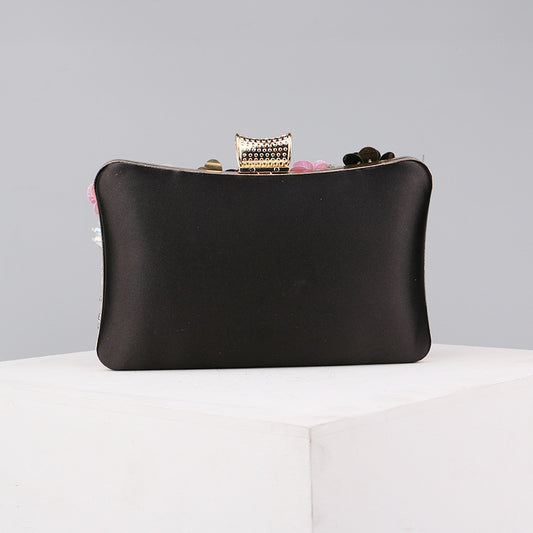 Women's Handmade Flower Embroidery Dinner Fashion Banquet Evening Bags