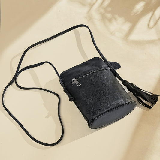 Women's Genuine Leather First Layer Cowhide Personality Crossbody Bags