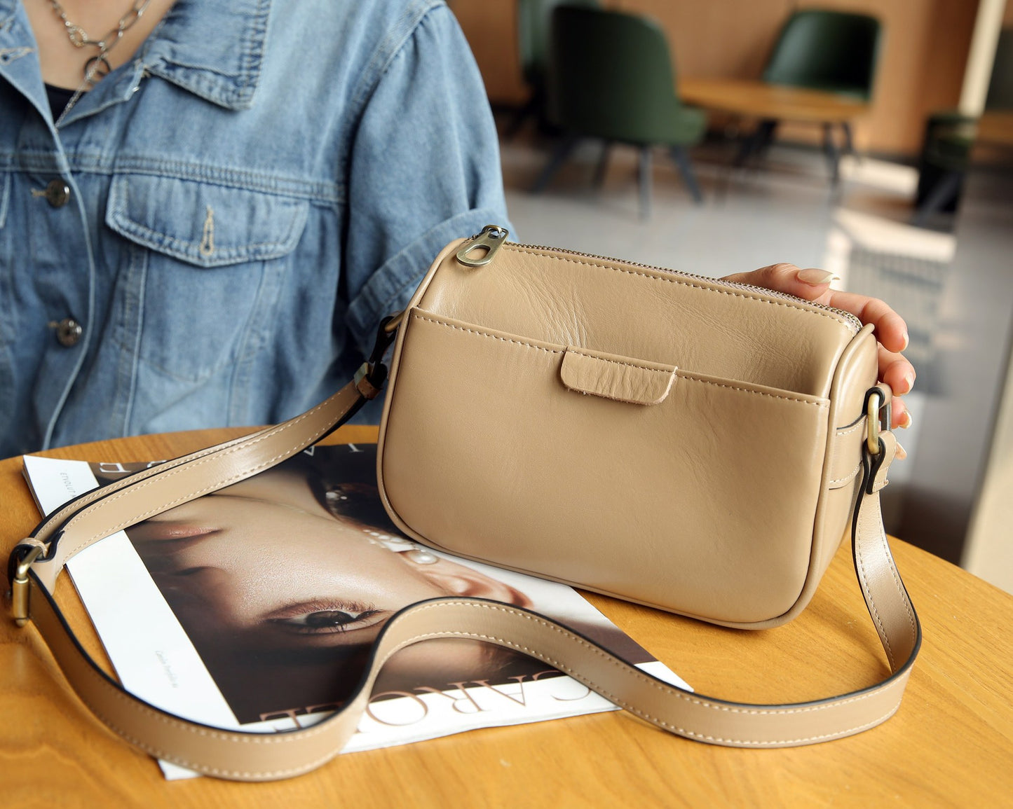 Tanning Leather Summer Genuine Niche Mild Shoulder Bags