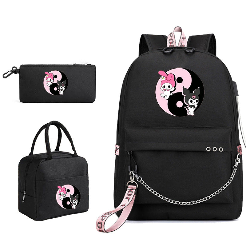 Clow Aglaia Pattern Lunch Pencil Three-piece Backpacks