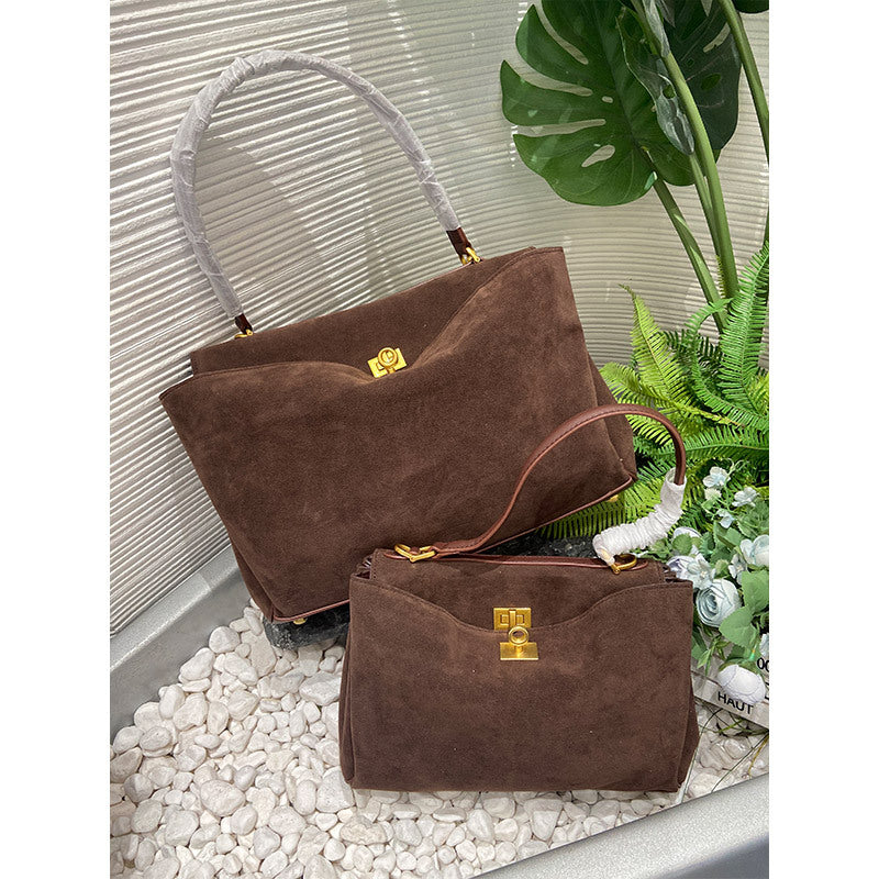 Women's Style Vintage Black Gold Large Capacity Handbags