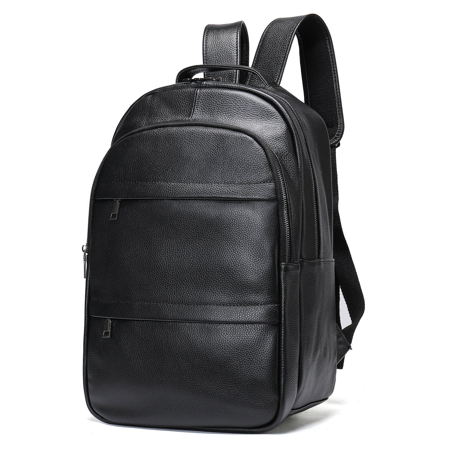Men's Leather Large Capacity Korean Cowhide College Backpacks
