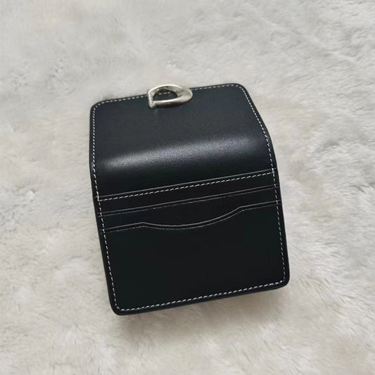 Print Cowhide Retro Magnetic Snap Short Handbags