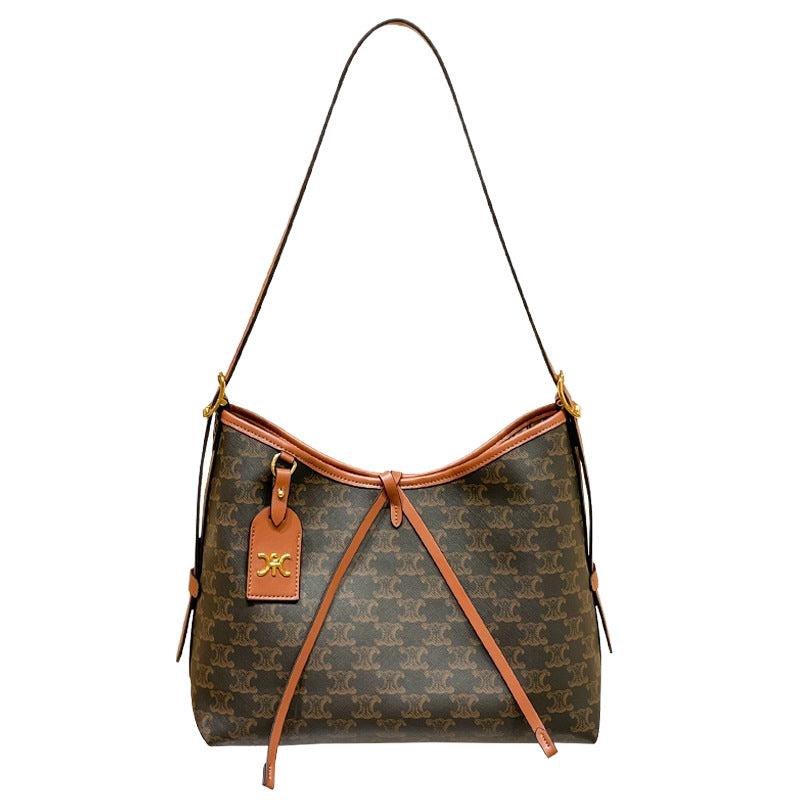 Women's Genuine Leather Commuter Large Capacity Underarm Handbags