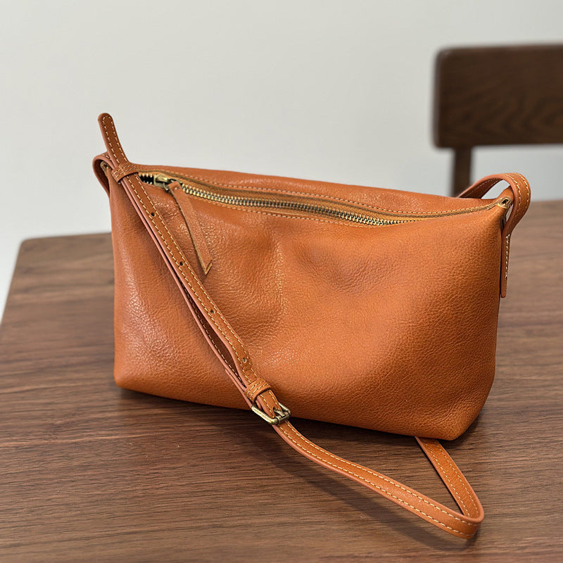 Leather First Layer Vegetable Tanning Cowhide Crossbody Bags