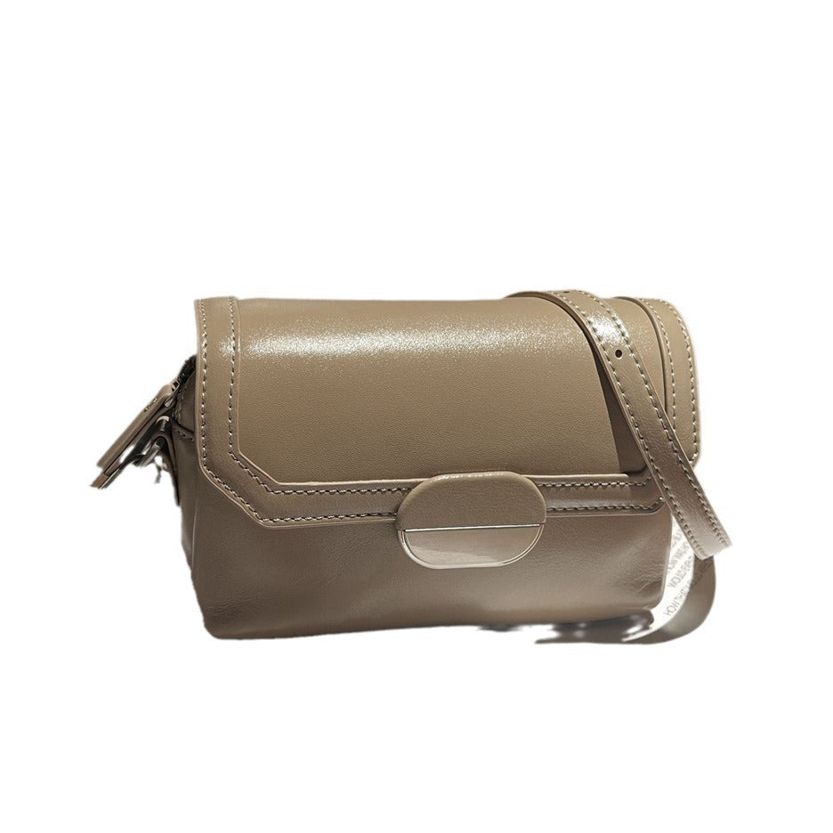 Women's Fashionable First Layer Vegetable Tanned Cowhide Crossbody Bags