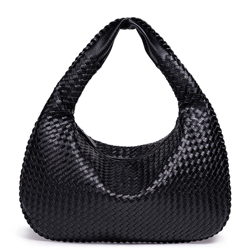 Women's Woven Large Oblique Handmade Capacity Shoulder Bags
