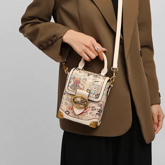 Women's Niche High Sense Cell Fashion Cartoon Crossbody Bags