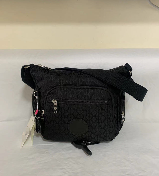 Spring Monkey Mesh Purple Series Nylon Crossbody Bags