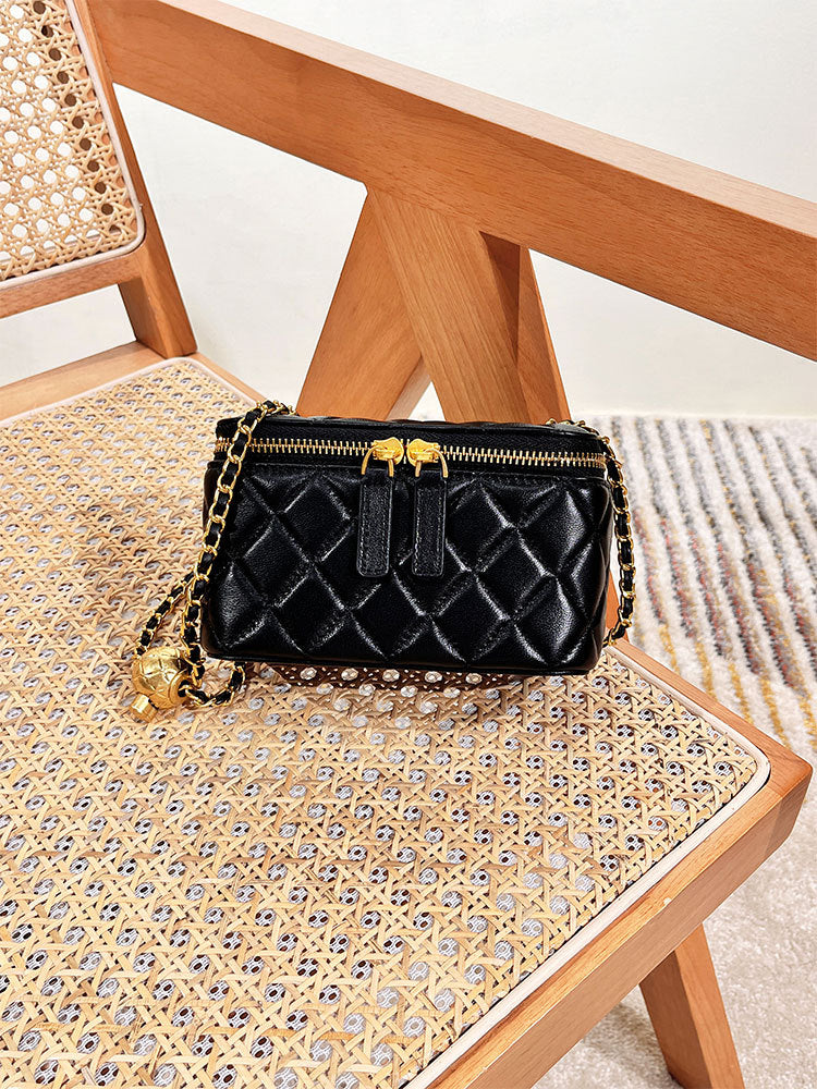 Classic Style Box Golden Ball Diamond Bags