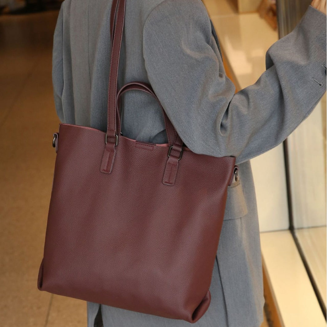 Women's First Layer Leather Large Capacity Mummy Fashion Shoulder Bags