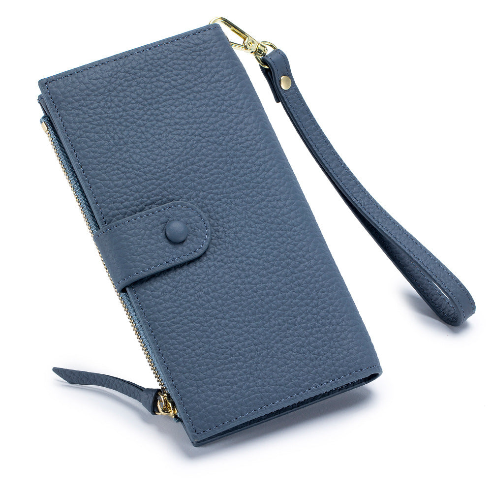 Women's Real Leather Long Fashion Large Capacity Ladies Wallets