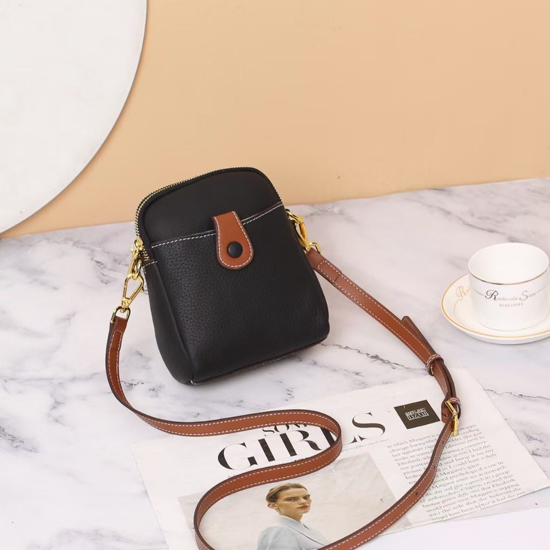 Women's Mini Genuine Leather Fashion First Layer Crossbody Bags