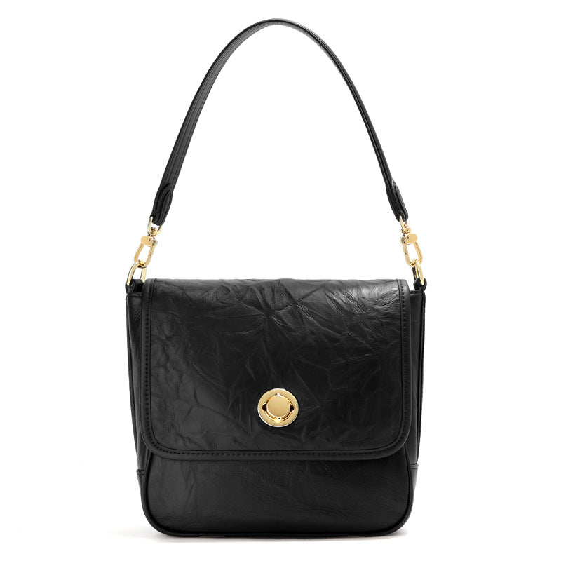 Women's Underarm Layer Cowhide Pattern Niche High-grade Shoulder Bags