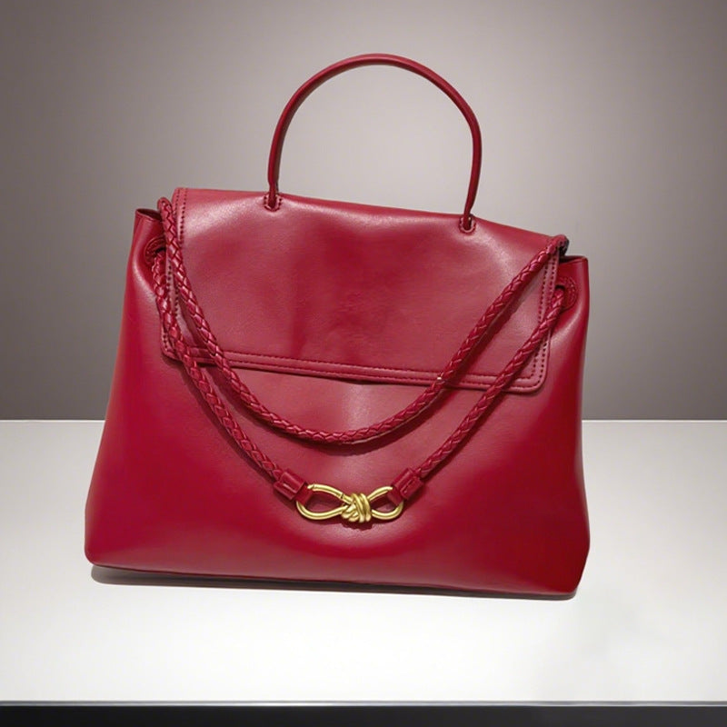 Cool Fashion Bow Gold Genuine Leather Buckle