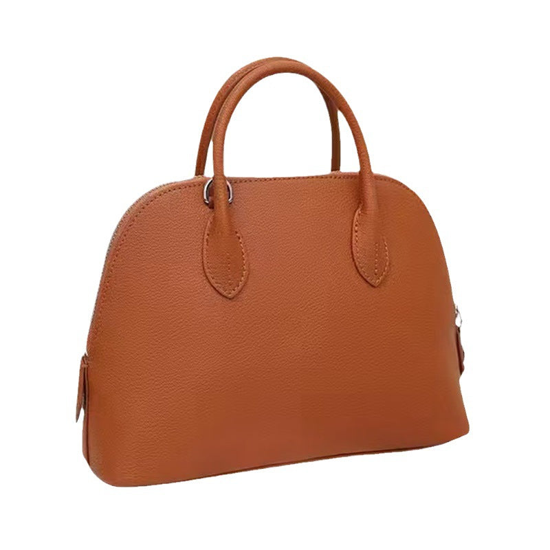 Women's Large Capacity Hand-held Top Layer Leather Bags