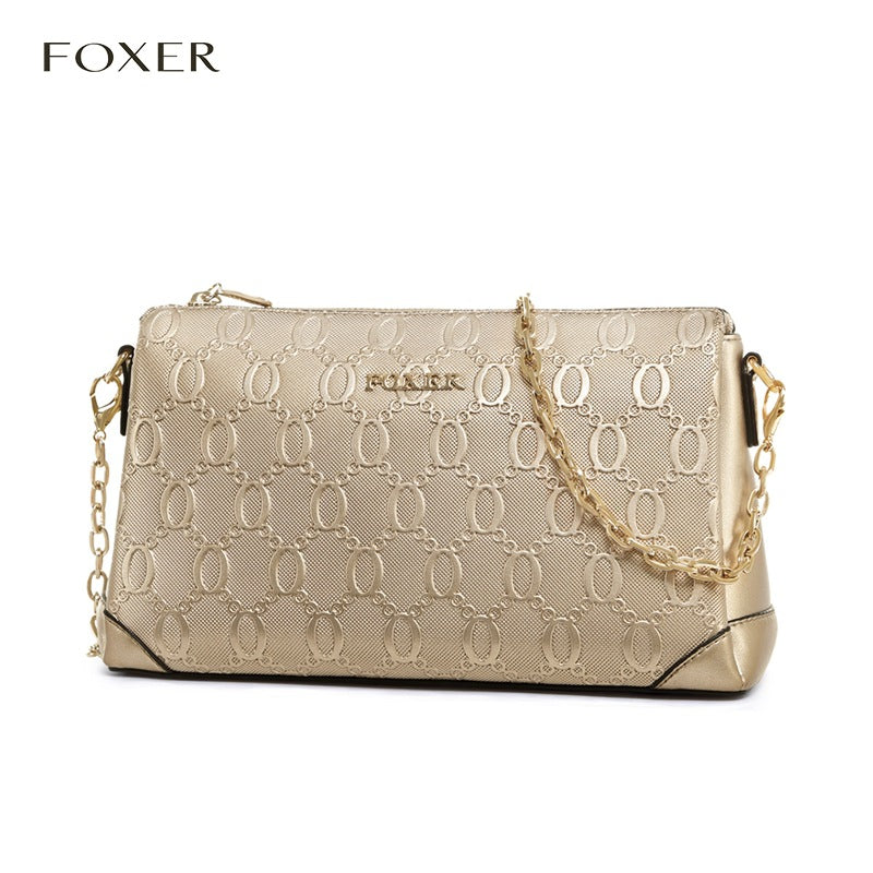 Women's Cowhide Light Luxury Fashion Mobile Chain Shoulder Bags
