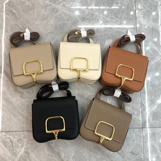 Genuine Leather Palm Print Cushion High Handbags