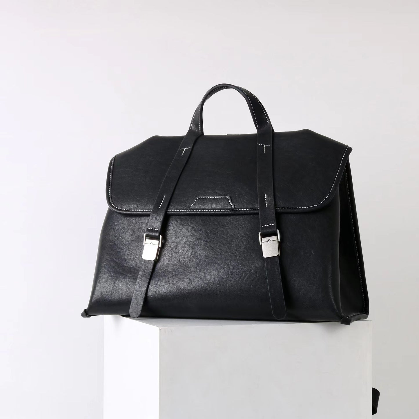 Vegetable Tanning Leather Flip Design Practical Crossbody Bags