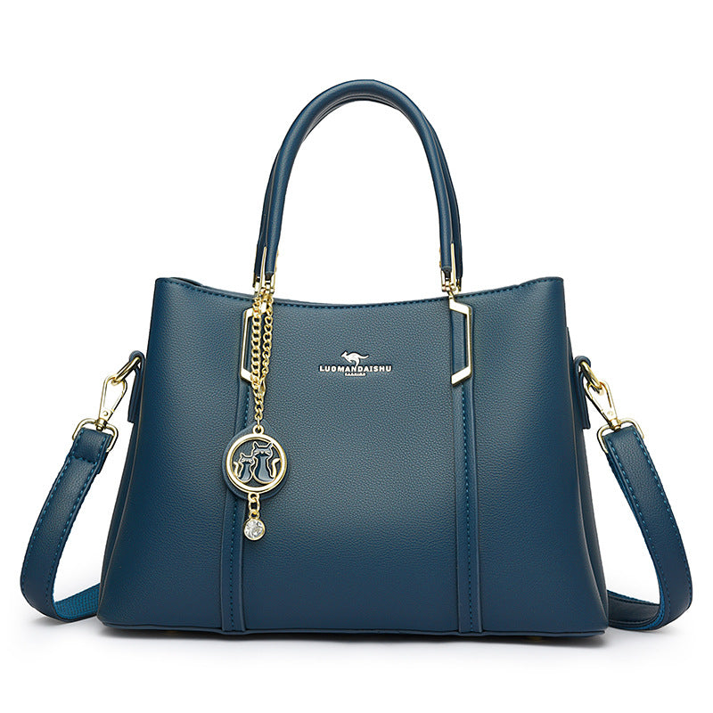 Women's Fashion Large Capacity Soft Leather To Give Handbags