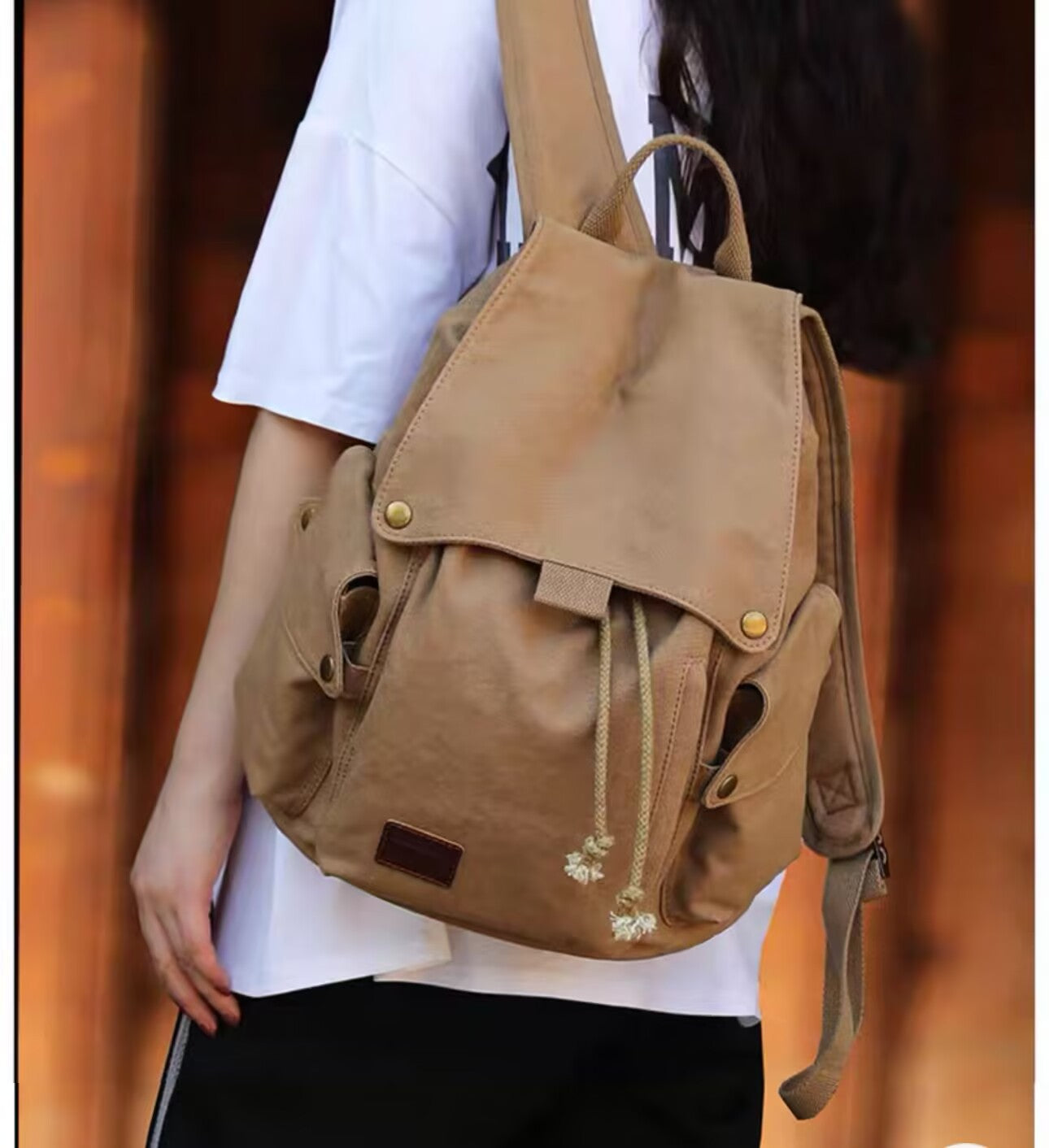Women's & Men's & Canvas Fashion Korean Style Large Backpacks