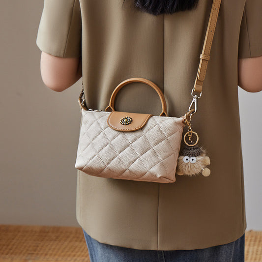 Women's Summer High-grade Dumpling Genuine Leather Handbags