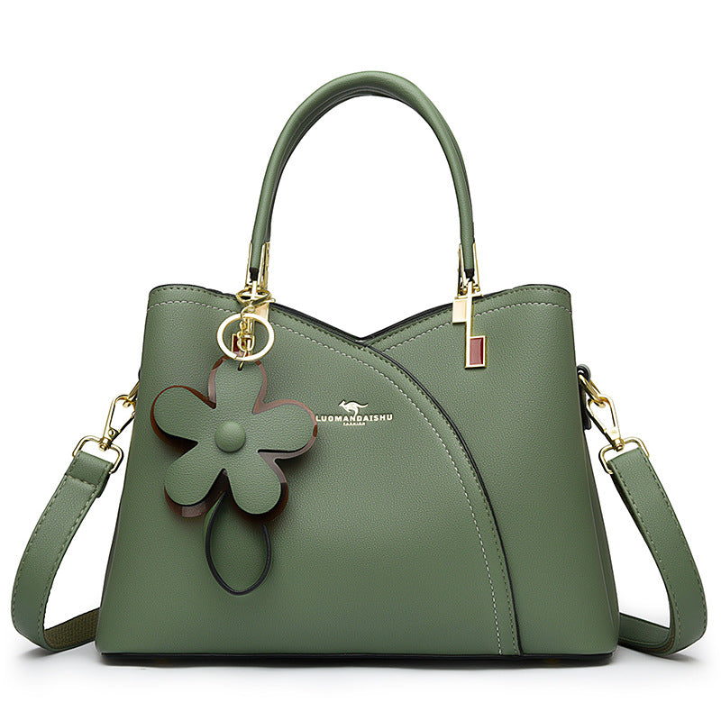 Women's Leather Stitching Portable Practical To Give Bags