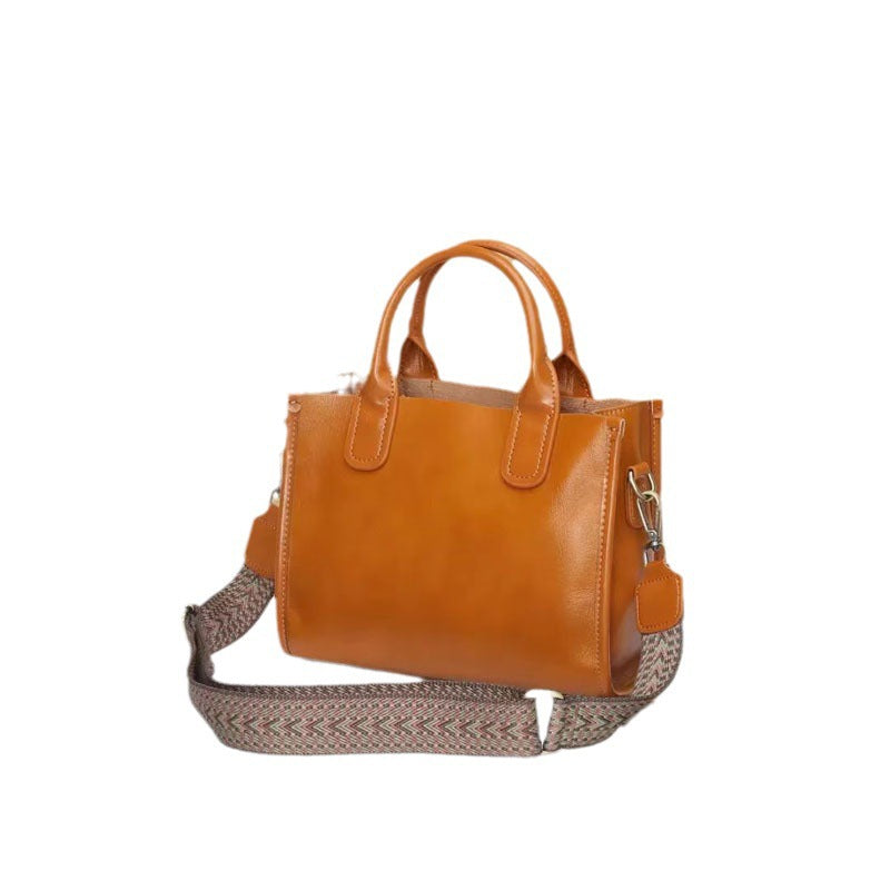 Vegetable Tanning Leather Fashionable Light Luxury Shoulder Bags