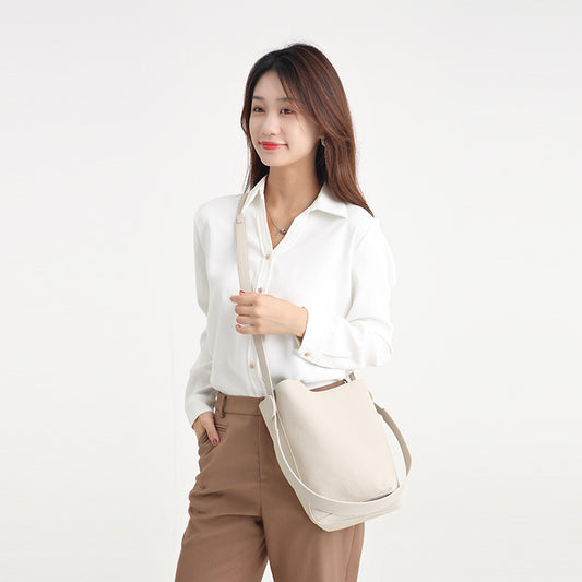 Women's Genuine Leather First Layer Cowhide Commuter Crossbody Bags