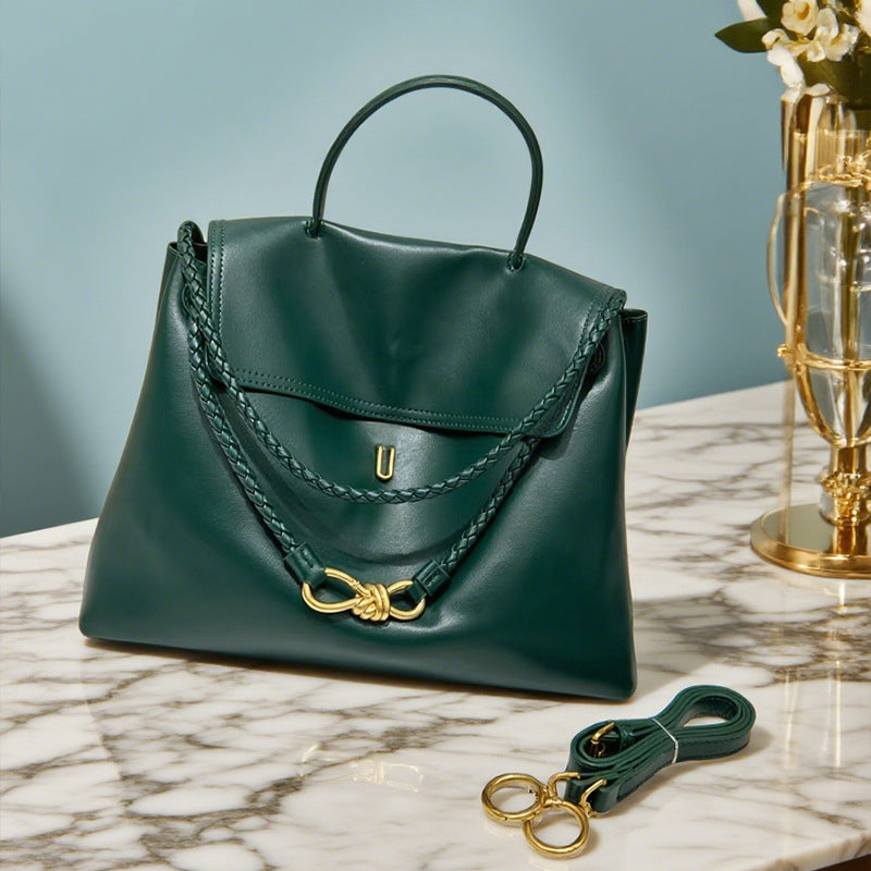 Cool Fashion Bow Gold Genuine Leather Buckle