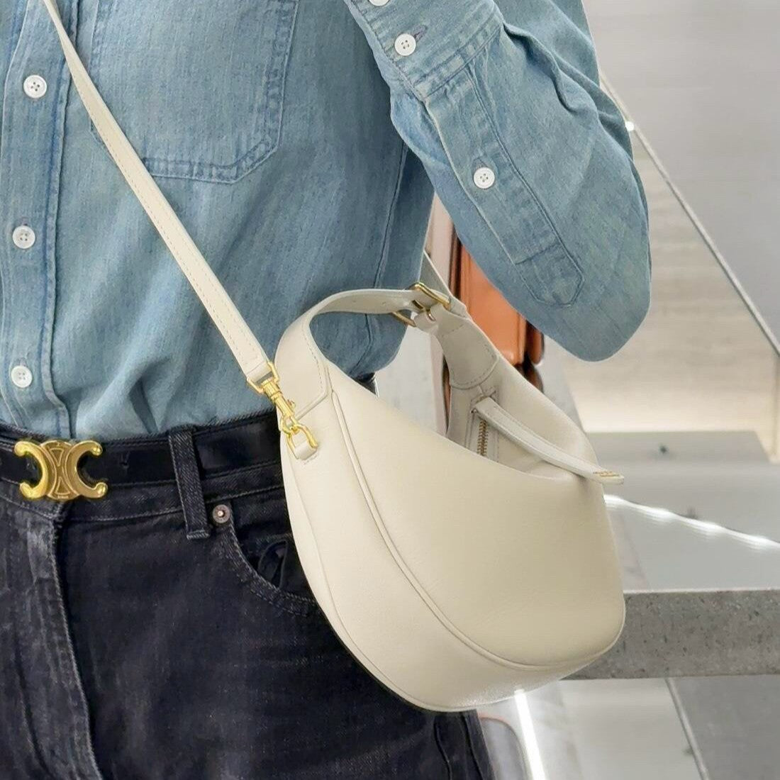 Genuine Leather Arc Selenodont Advanced Fashion Bags