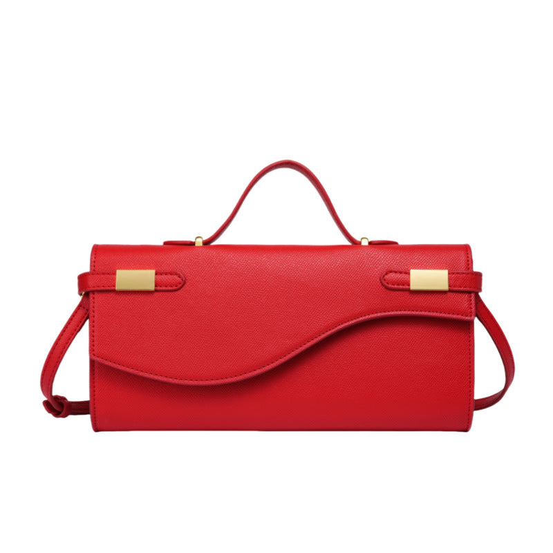 Women's Leather Retro Textured Clutch Fashion Mini Handbags