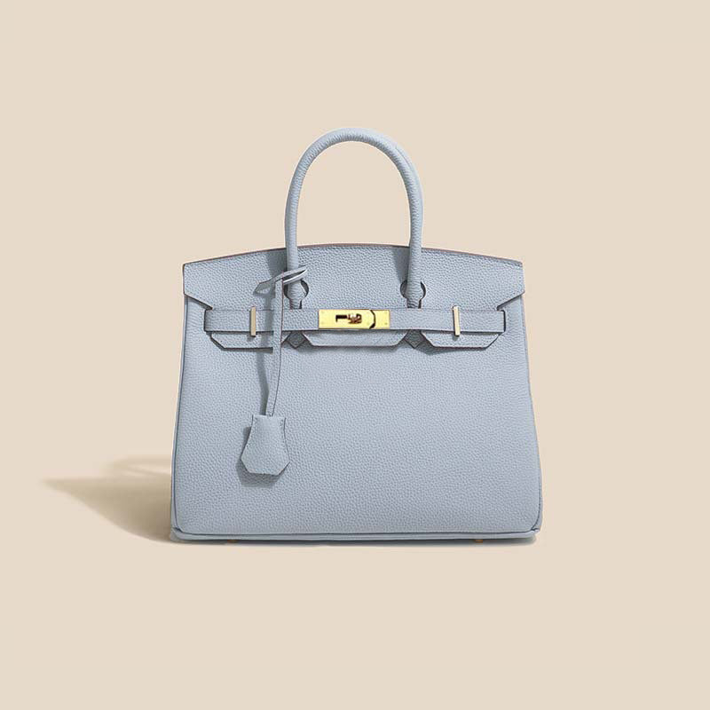 Women's Line First Layer Cowhide Handmade Genuine Bags