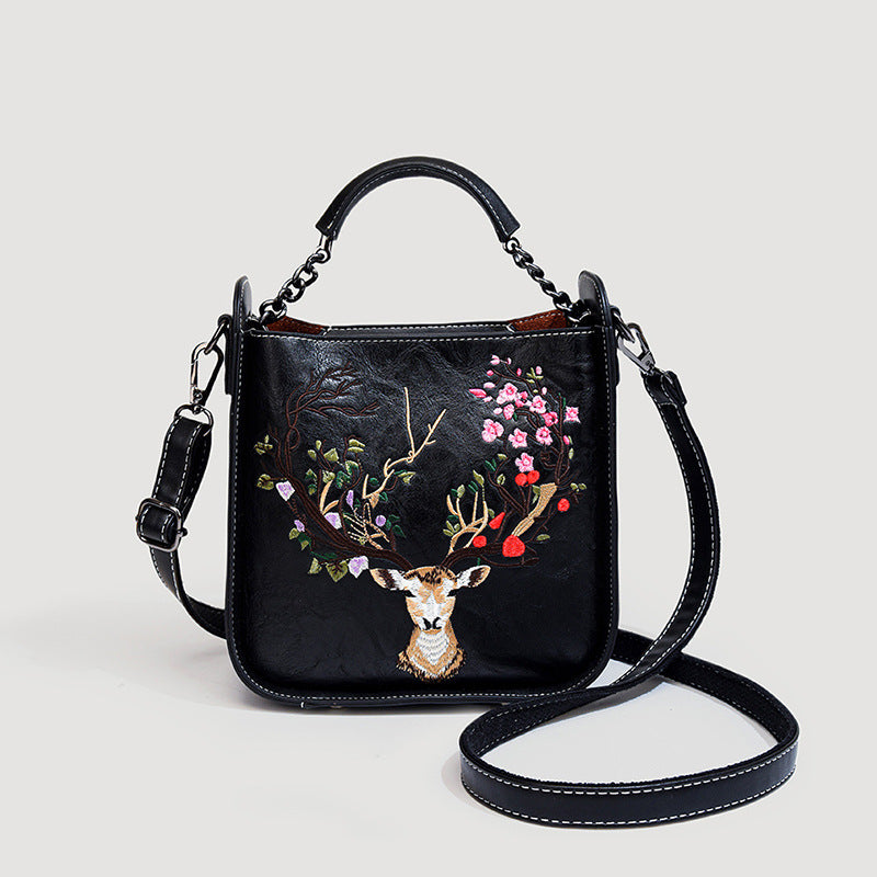 Women's Retro Chinese Style Embroidery Pattern With Crossbody Bags