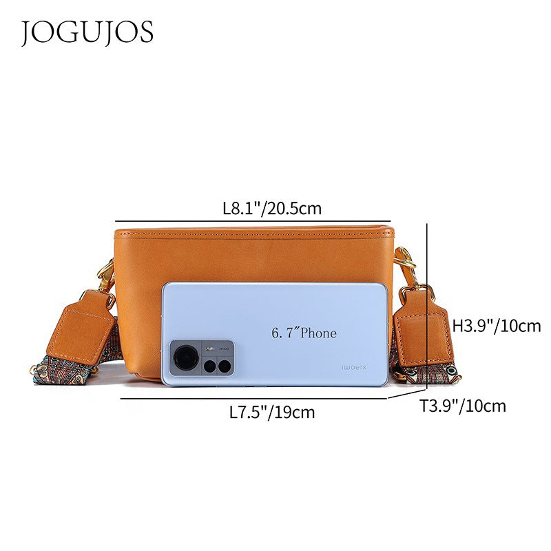 Women's Genuine Leather Large Capacity Horizontal High-grade Shoulder Bags