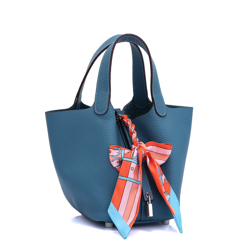 Women's First Layer Cowhide Leather Large Capacity Handbags