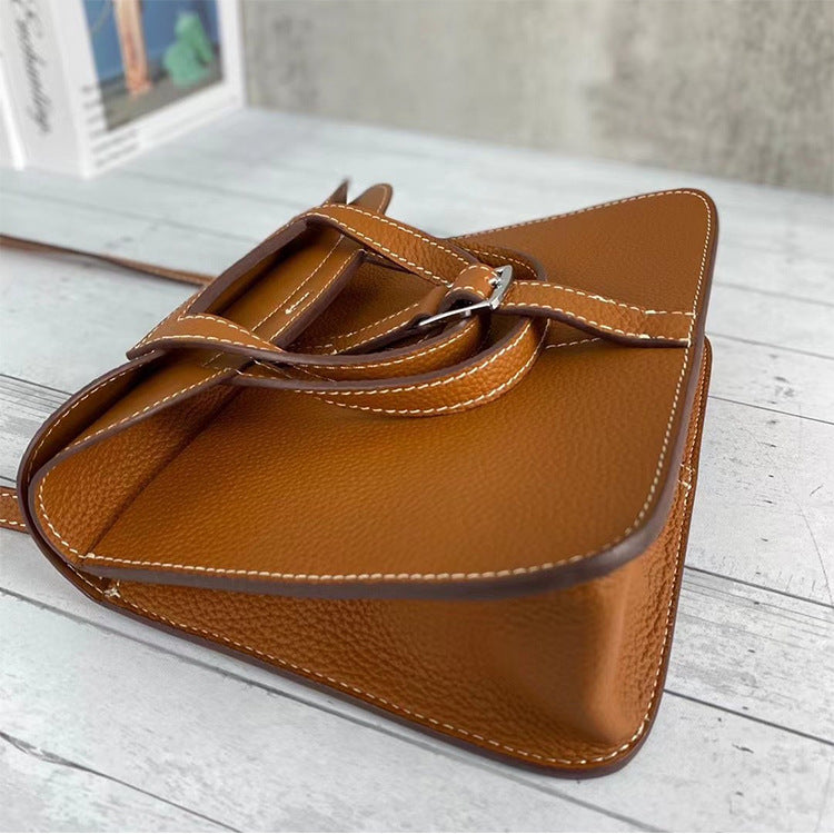 Female Envelope First Layer Leather Hand Shoulder Bags