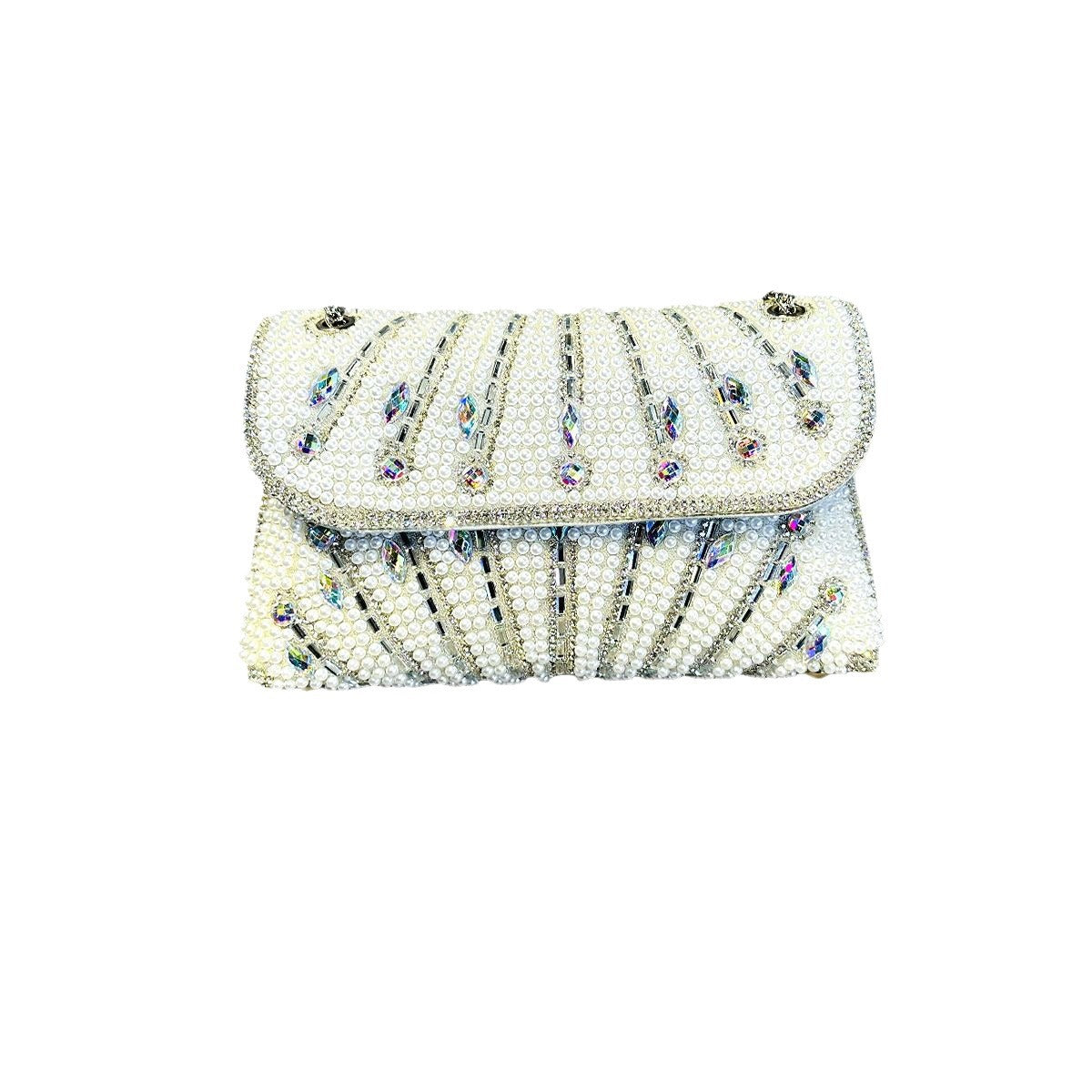 Women's Chain Fashion Designer Rhinestone Party Wedding Shoulder Bags