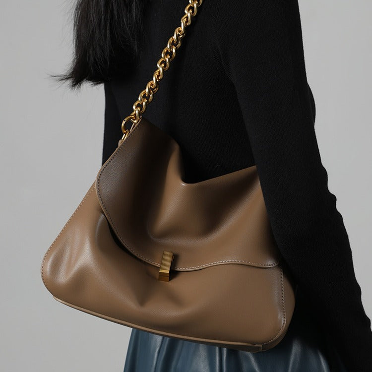 Women's Genuine Leather Boston Niche High-grade Handbags