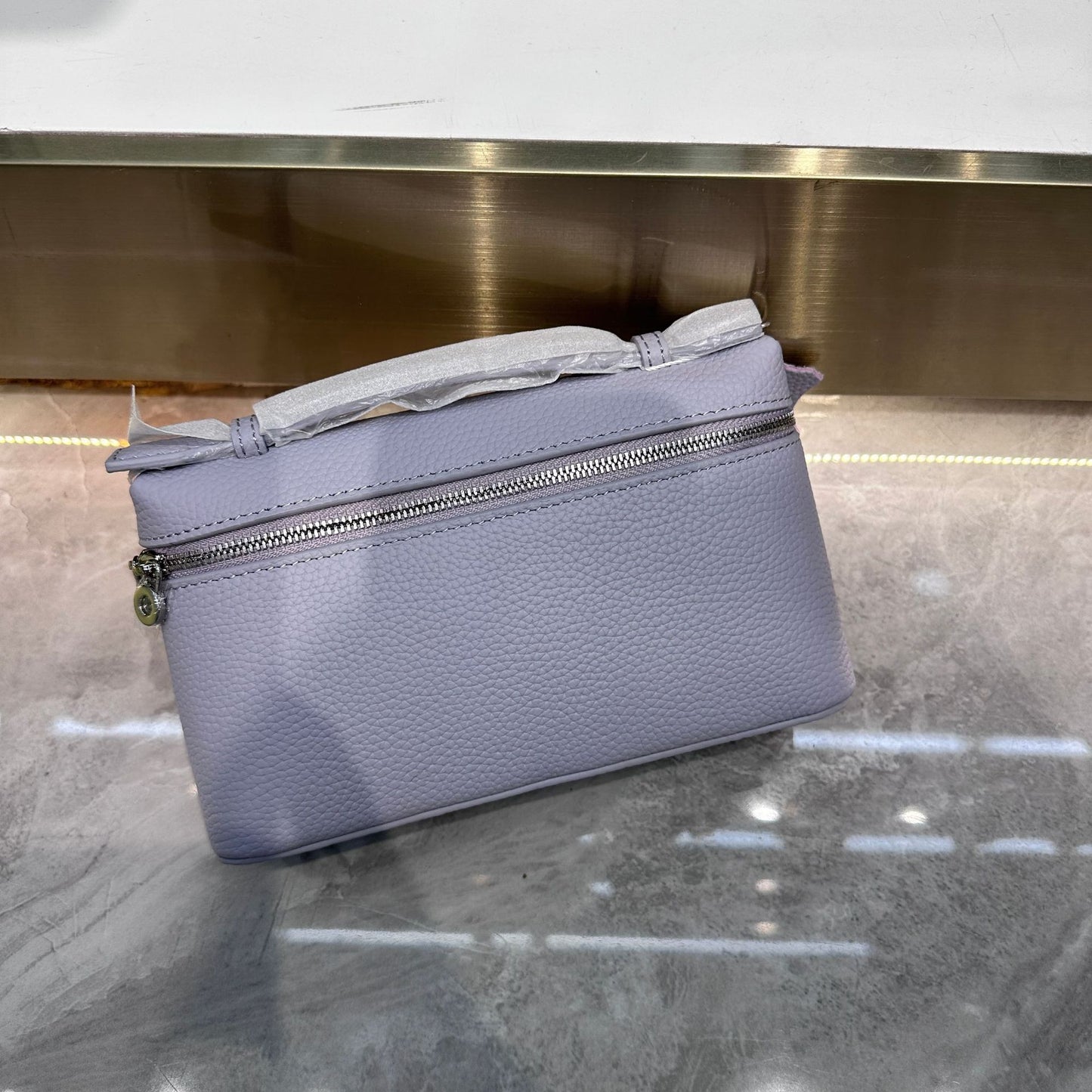 Women's Leather Lunch Box First Layer Cowhide Hand Shoulder Bags