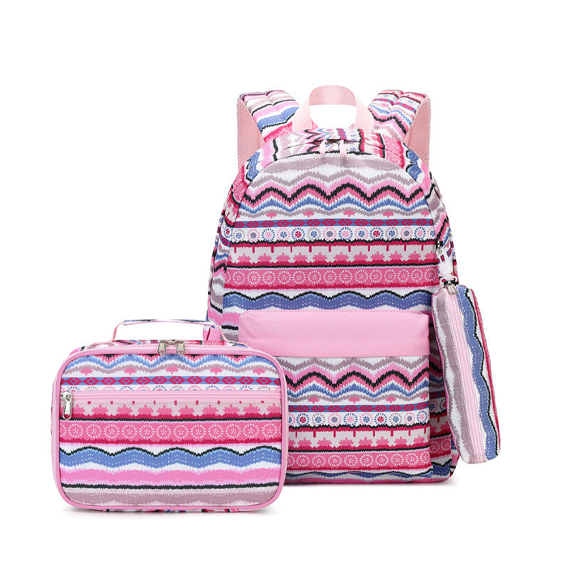 Attractive Trendy Ethnic Printing Three-piece Set Backpacks