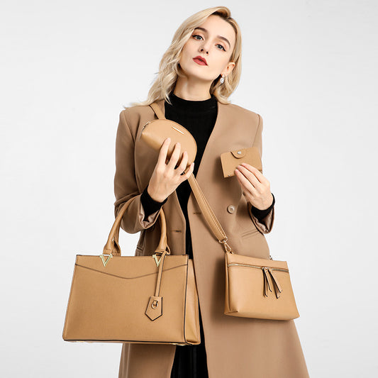 Women's Fashion Large Capacity Set Mother Handbags
