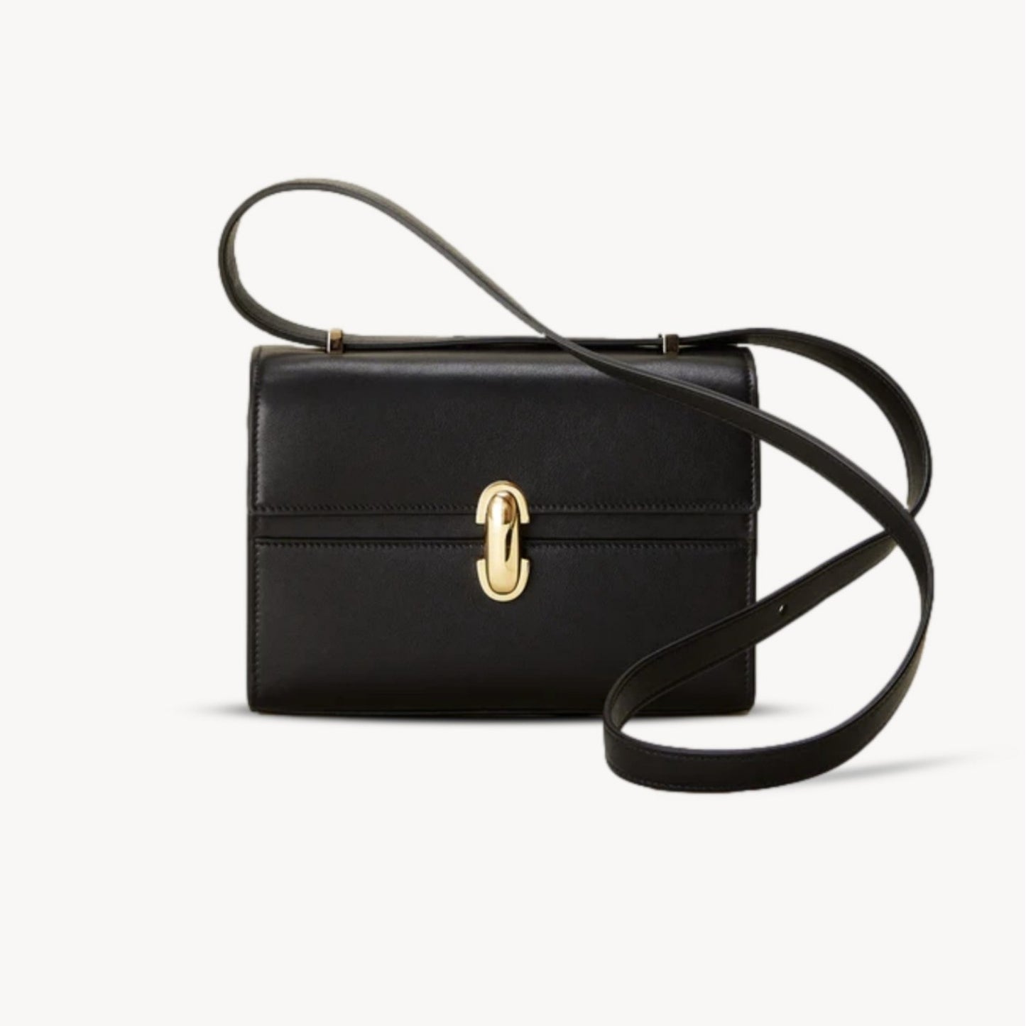 Niche Advanced French Simplicity Cowhide Leather Crossbody Bags