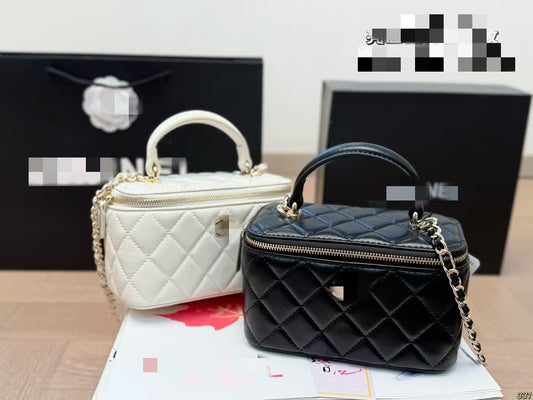 Slouchy Women's Diamond Plaid Box Hand Shoulder Bags