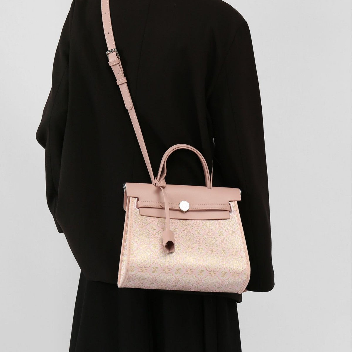 Women's Style Song Dynasty Brocade Canvas Entry Kelly Bags